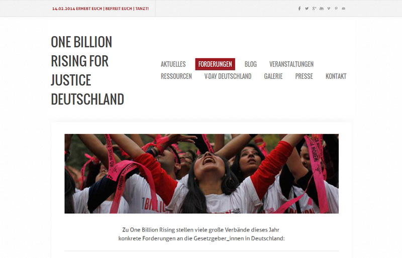 Screenshot One Billion Rising For Justice
