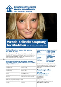Wendo-Selbstbehauptung für Mädchen am 26.06.2015 in Diepholz