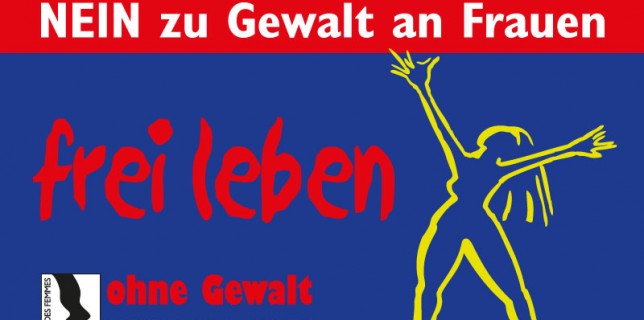 25. November: Nein zu Gewalt an Frauen. Motiv: © Terres des Femmes