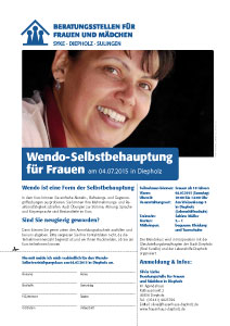 Wendo-Selbstbehauptung für Frauen am 04.07.2015 in Diepholz
