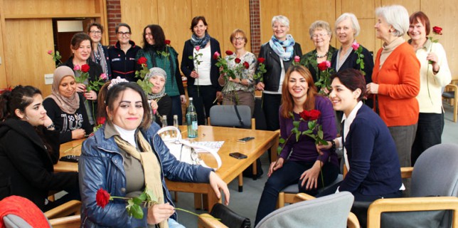 Rosen für die Frauen am Weltfrauentag, 08.03.2016