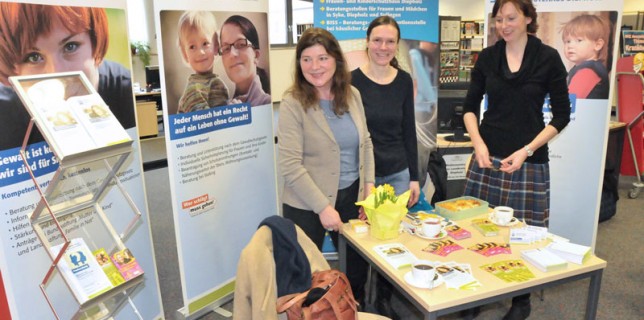 Infostand unseres Netzwerkes auf dem 3. Markt der Möglichkeiten am 11.02.2017 in Diepholz