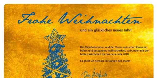 Frohe Weihnachten und ein glückliches neues Jahr!