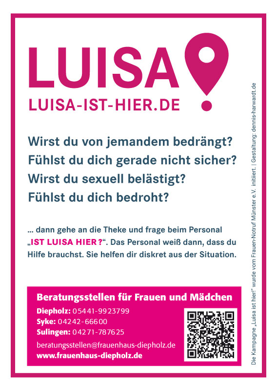 Luisa ist hier, Spiegelaufkleber