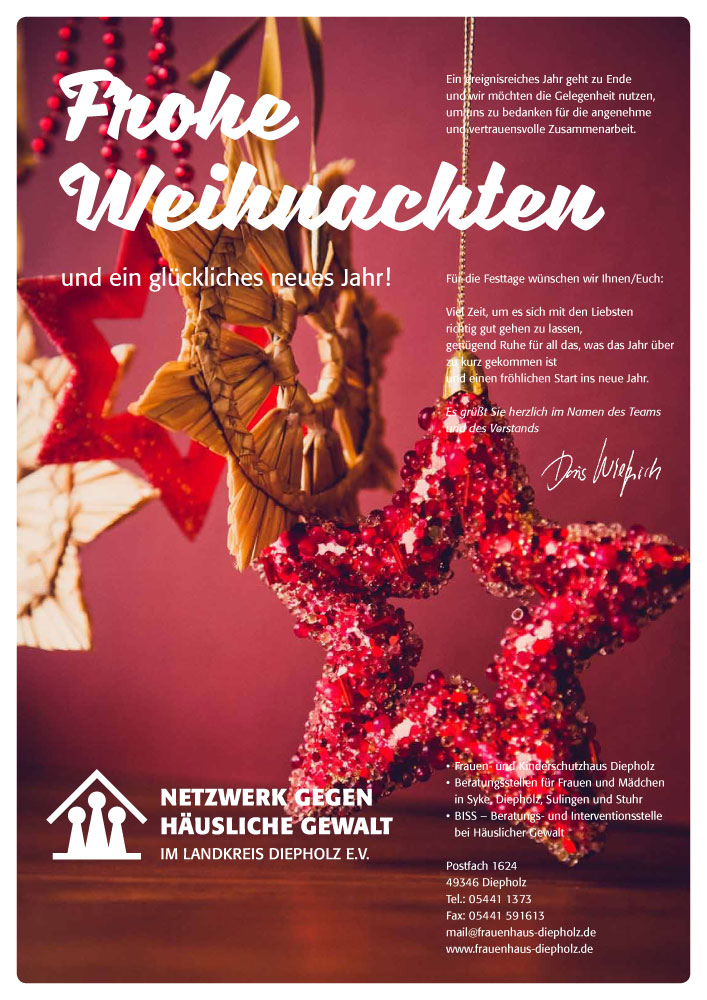 Frohe Weihnachten und ein glückliches neues Jahr!